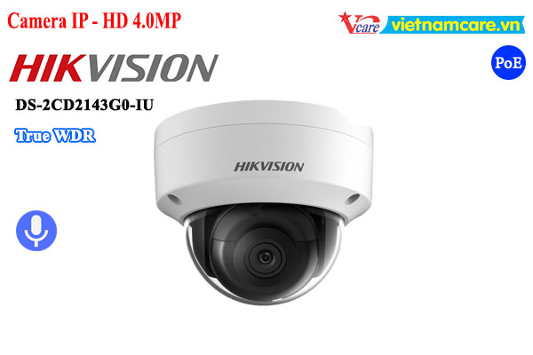 Camera IP 4MP có mic HIKVISION DS-2CD2143G0-IU