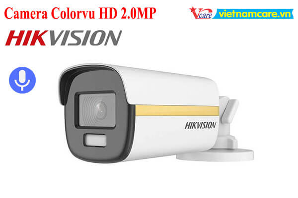 Camera HDTVI ColorVu 2MP HIKVISION DS-2CE12DF3T-FS