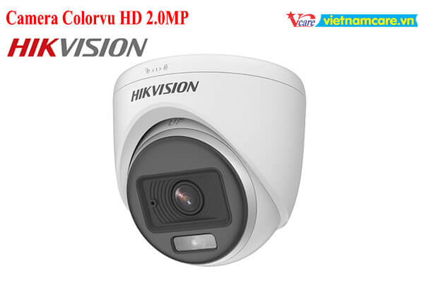 Camera HDTVI ColorVu 2MP bán cầu HIKVISION DS-2CE72DF0T-F