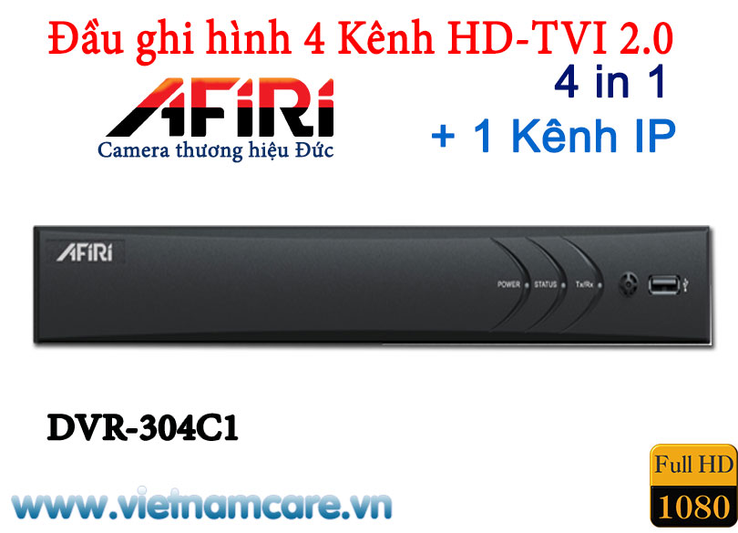 Đầu ghi hình HD-TVI 4 kênh AFIRI DVR-304C1