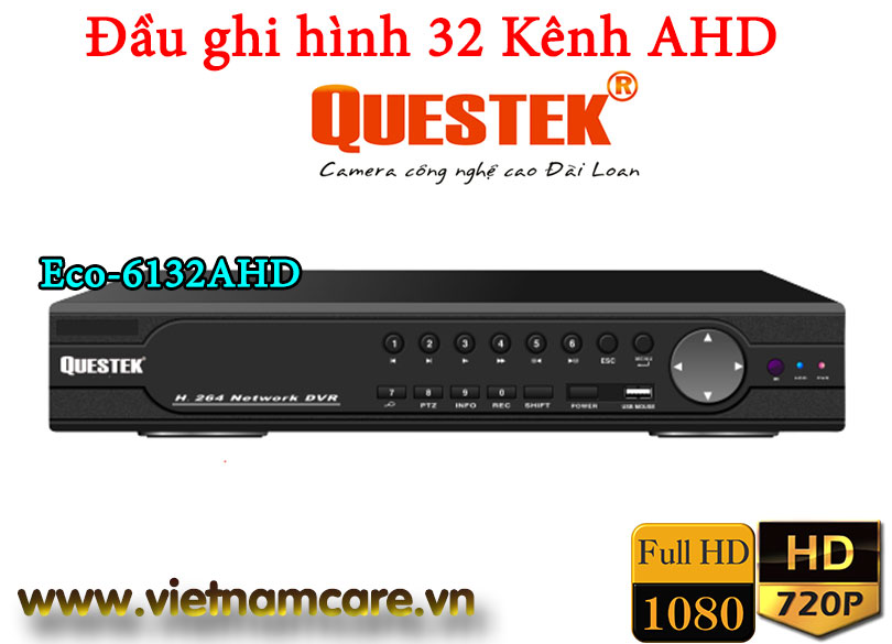 Đầu ghi hình camera AHD 32 kênh QUESTEK Eco-6132AHD