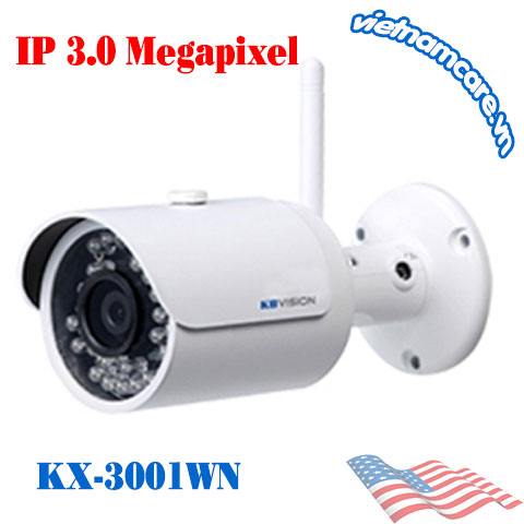 Camera IP hồng ngoại không dây 3.0 Megapixel KBVISION KX-3001WN