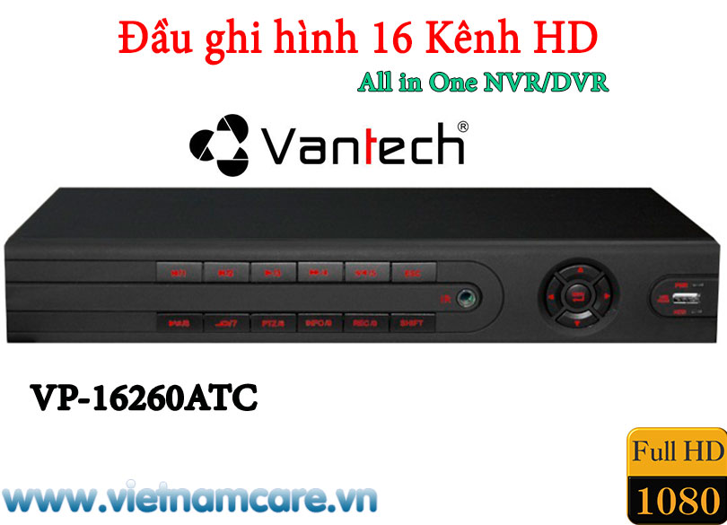 Đầu ghi hình All in One 16 kênh VANTECH VP-16260ATC