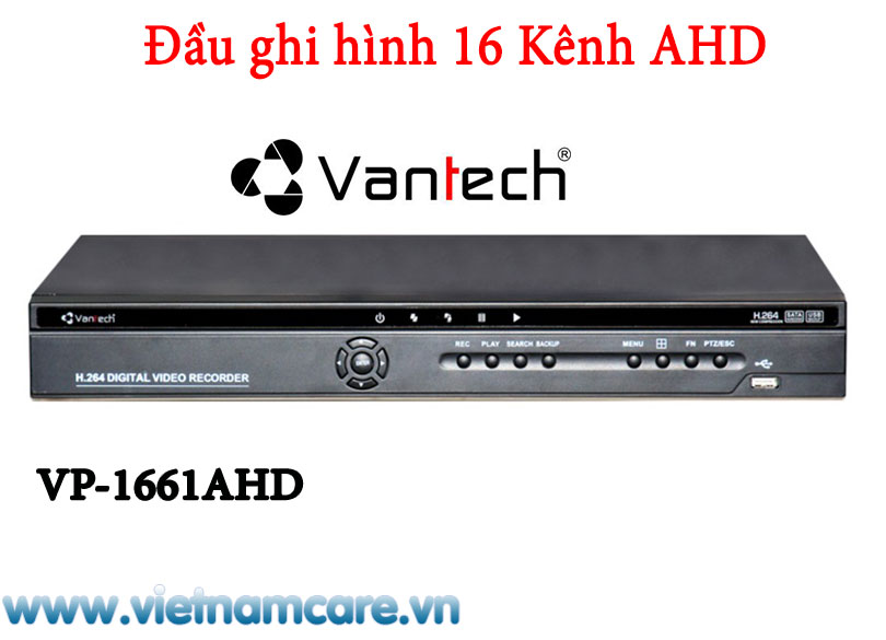 Đầu ghi hình AHD 16 kênh VANTECH VP-1661AHD