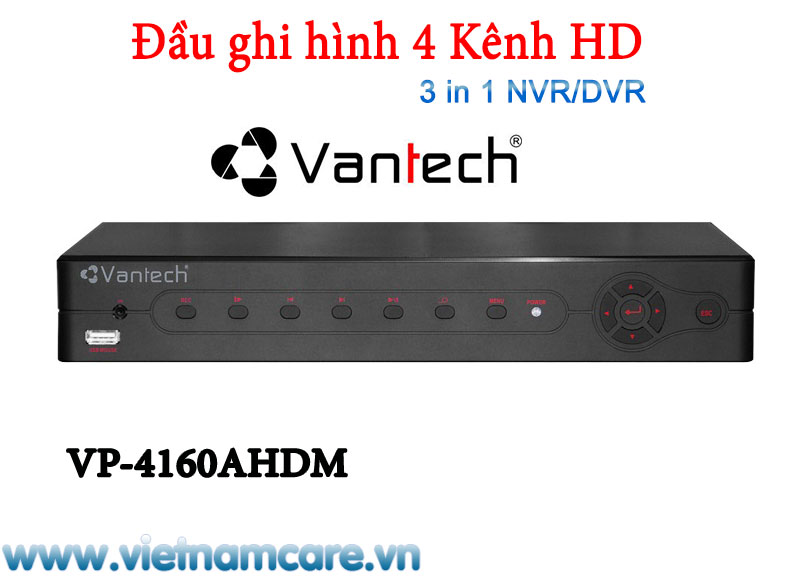 Đầu ghi hình AHD 4 kênh VANTECH VP-4160AHDM