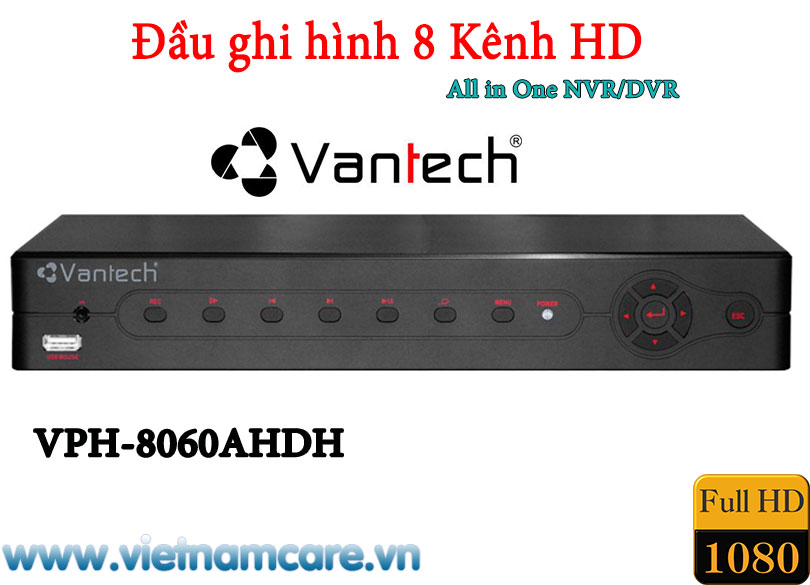 ĐẦU GHI HÌNH 8 KÊNH AHD VANTECH VP-8060AHDH