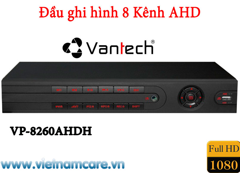 Đầu ghi hình AHD 8 kênh VANTECH VP-8260AHDM