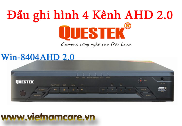 Đầu ghi hình AHD 4 kênh QUESTEK Win-8404AHD 2.0