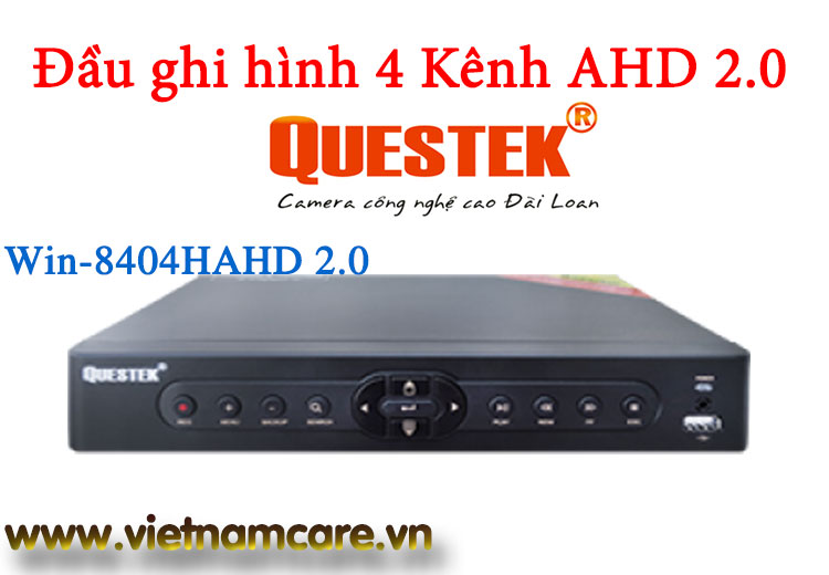 Đầu ghi hình AHD 4 kênh QUESTEK Win-8404HAHD 2.0