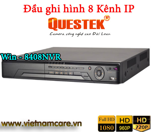 Đầu ghi hình IP 8 kênh QUESTEK Win-8408NVR 